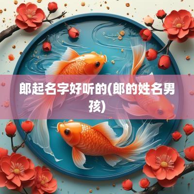 郎起名字好听的(郎的姓名男孩)