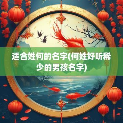 适合姓何的名字(何姓好听稀少的男孩名字)