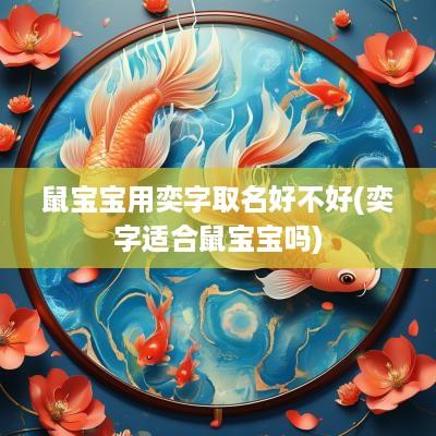 鼠宝宝用奕字取名好不好(奕字适合鼠宝宝吗)