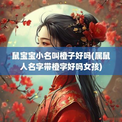 鼠宝宝小名叫橙子好吗(属鼠人名字带橙字好吗女孩)
