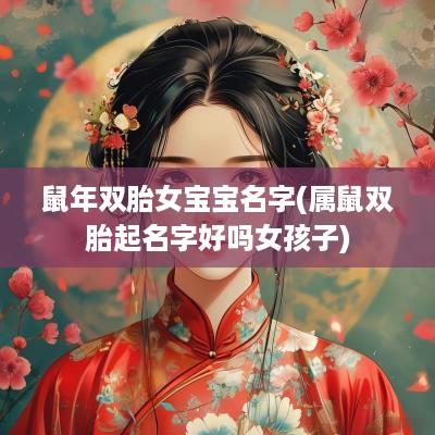 蛇年双胎女宝宝名字(属鼠双胎起名字好吗女孩子)