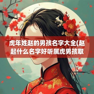 蛇年姓赵的男孩名字大全(赵起什么名字好听属虎男孩取名)