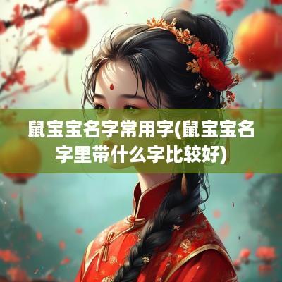鼠宝宝名字常用字(鼠宝宝名字里带什么字比较好)