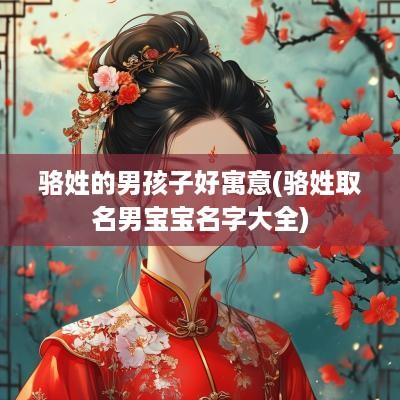 骆姓的男孩子好寓意(骆姓取名男宝宝名字大全)