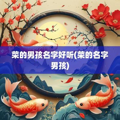 荣的男孩名字好听(荣的名字男孩)