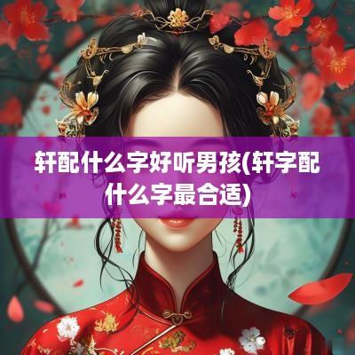 轩配什么字好听男孩(轩字配什么字最合适)