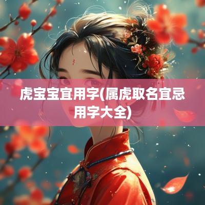 虎宝宝宜用字(属虎取名宜忌用字大全)