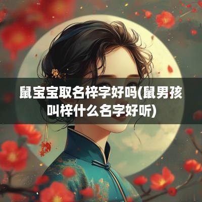 鼠宝宝取名梓字好吗(鼠男孩叫梓什么名字好听)