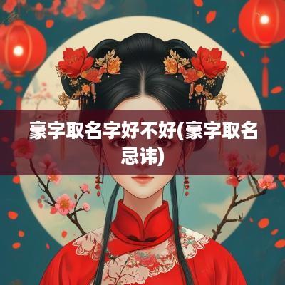 豪字取名字好不好(豪字取名忌讳)
