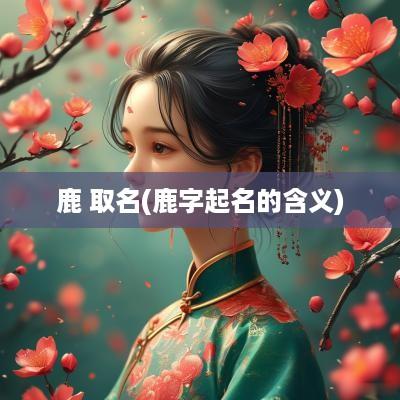 鹿 取名(鹿字起名的含义)