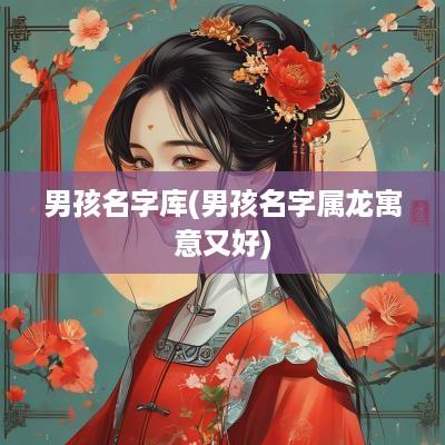 男孩名字库(男孩名字属龙寓意又好)