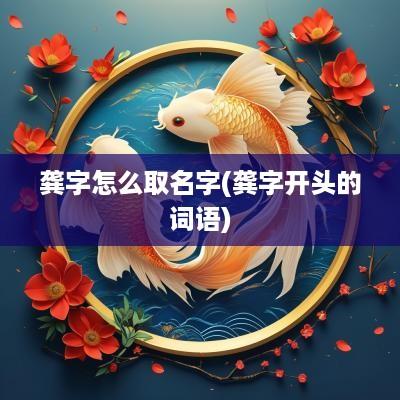 龚字怎么取名字(龚字开头的词语)
