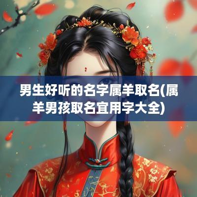 男生好听的名字属羊取名(属羊男孩取名宜用字大全)