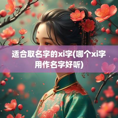 适合取名字的xi字(哪个xi字用作名字好听)