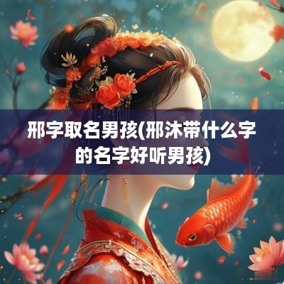 邢字取名男孩(邢沐带什么字的名字好听男孩)