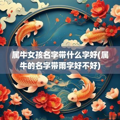 属牛女孩名字带什么字好(属牛的名字带雨字好不好)