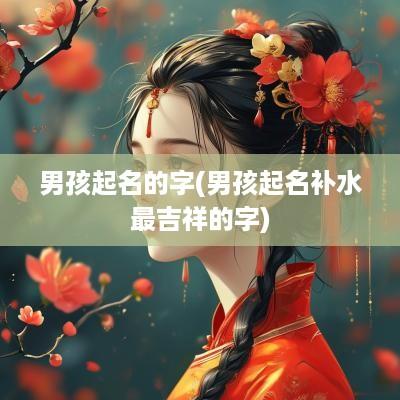男孩起名的字(男孩起名补水最吉祥的字)