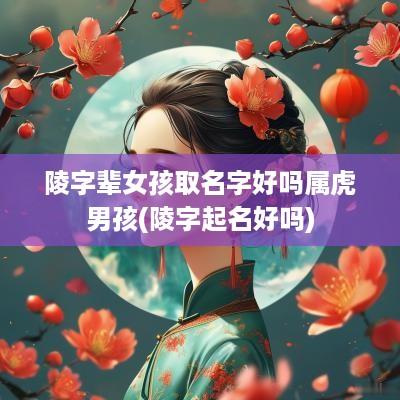 陵字辈女孩取名字好吗属虎男孩(陵字起名好吗)