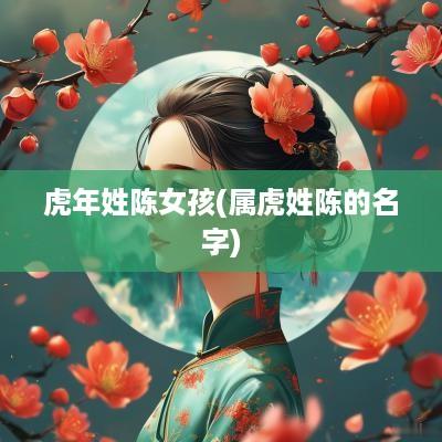 蛇年姓陈女孩(属虎姓陈的名字)