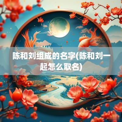 陈和刘组成的名字(陈和刘一起怎么取名)