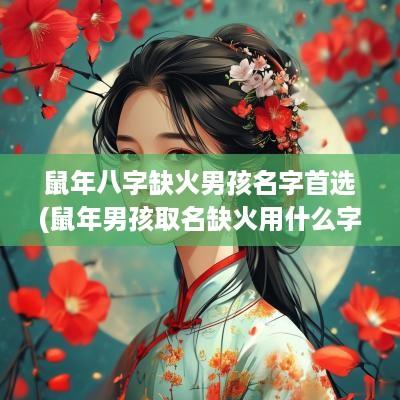 蛇年八字缺火男孩名字首选(蛇年男孩取名缺火用什么字好)