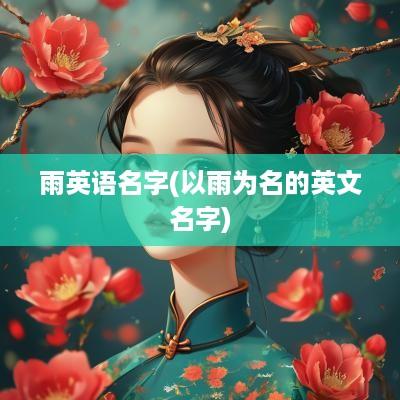 雨英语名字(以雨为名的英文名字)