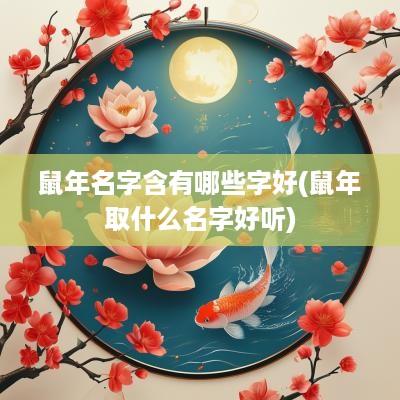 蛇年名字含有哪些字好(蛇年取什么名字好听)