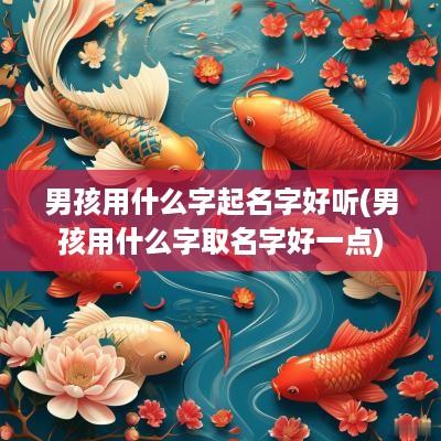 男孩用什么字起名字好听(男孩用什么字取名字好一点)
