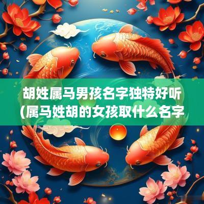 胡姓属马男孩名字独特好听(属马姓胡的女孩取什么名字比较好)