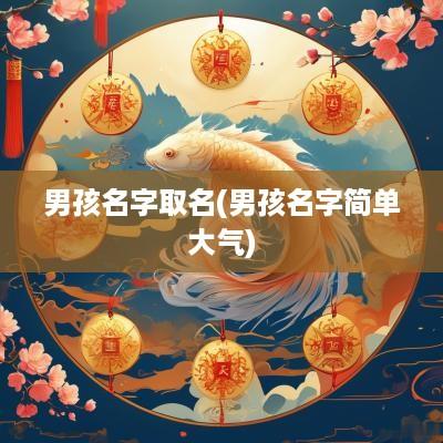 男孩名字取名(男孩名字简单大气)