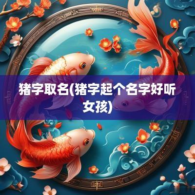 猪字取名(猪字起个名字好听女孩)