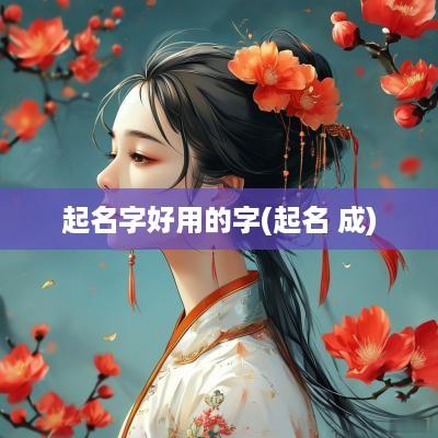 起名字好用的字(起名 成)