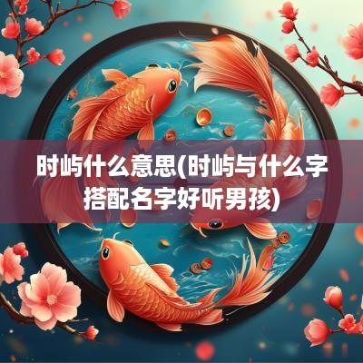 时屿什么意思(时屿与什么字搭配名字好听男孩)