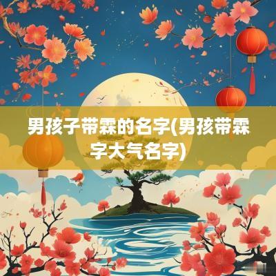 男孩子带霖的名字(男孩带霖字大气名字)