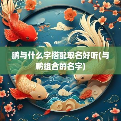鹏与什么字搭配取名好听(与鹏组合的名字)