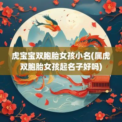 虎宝宝双胞胎女孩小名(属虎双胞胎女孩起名子好吗)