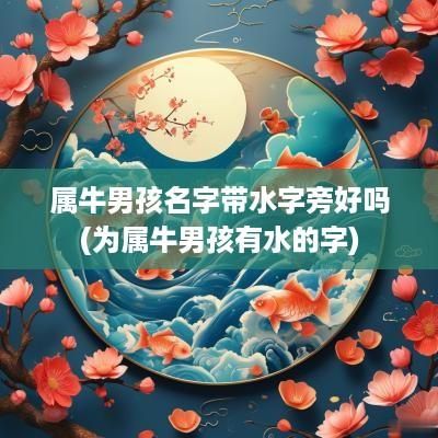 属牛男孩名字带水字旁好吗(为属牛男孩有水的字)
