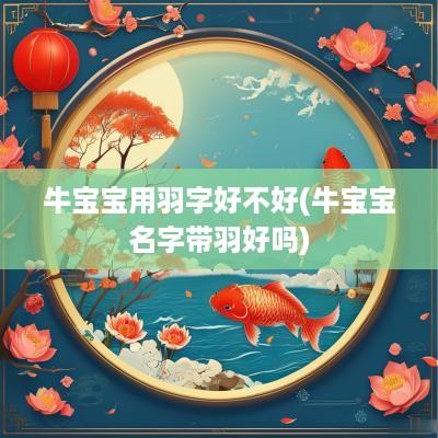 牛宝宝用羽字好不好(牛宝宝名字带羽好吗)