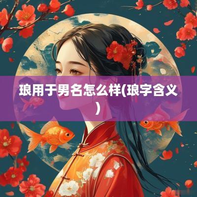 琅用于男名怎么样(琅字含义)