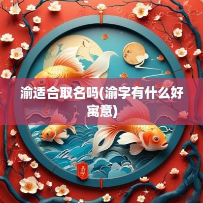 渝适合取名吗(渝字有什么好寓意)