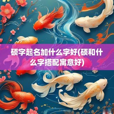 硕字起名加什么字好(硕和什么字搭配寓意好)