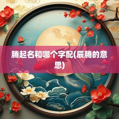 腾起名和哪个字配(辰腾的意思)