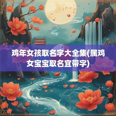 鸡年女孩取名字大全集(属鸡女宝宝取名宜带字)