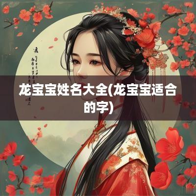 龙宝宝姓名大全(龙宝宝适合的字)