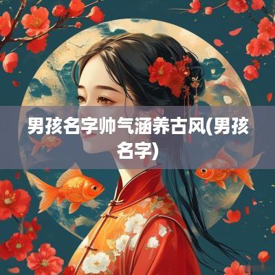 男孩名字帅气涵养古风(男孩名字)