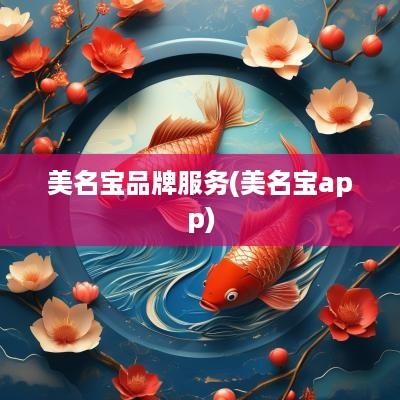 美名宝品牌服务(美名宝app)