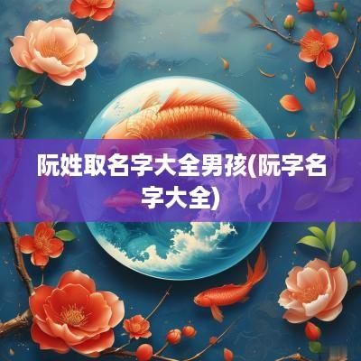 阮姓取名字大全男孩(阮字名字大全)