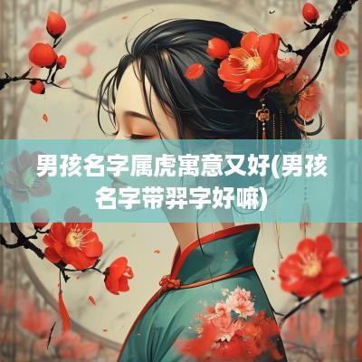 男孩名字属虎寓意又好(男孩名字带羿字好嘛)