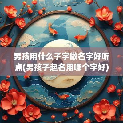 男孩用什么子字做名字好听点(男孩子起名用哪个字好)