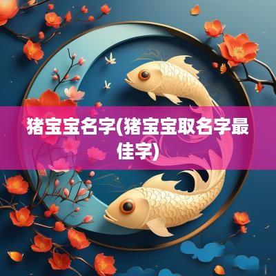 猪宝宝名字(猪宝宝取名字最佳字)